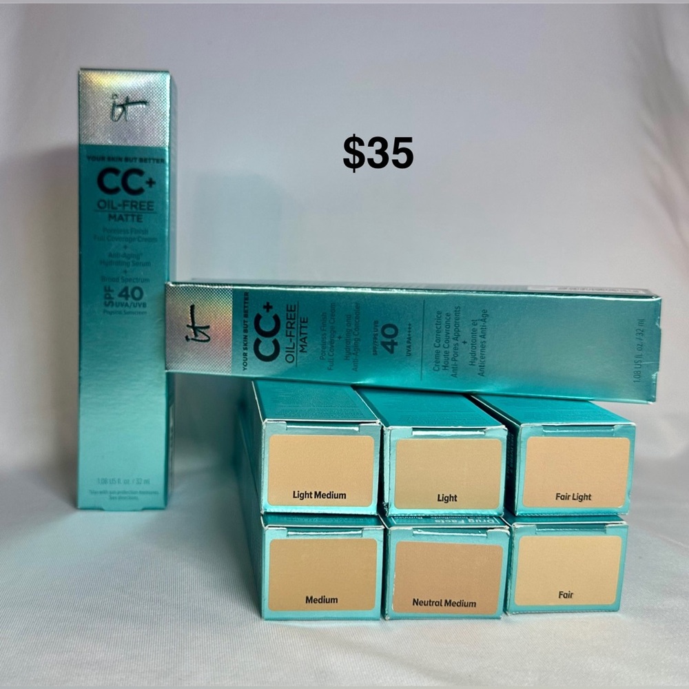 IT Cosmetics CC+ Oil-Free Matte Foundation - Light to Fair Shades